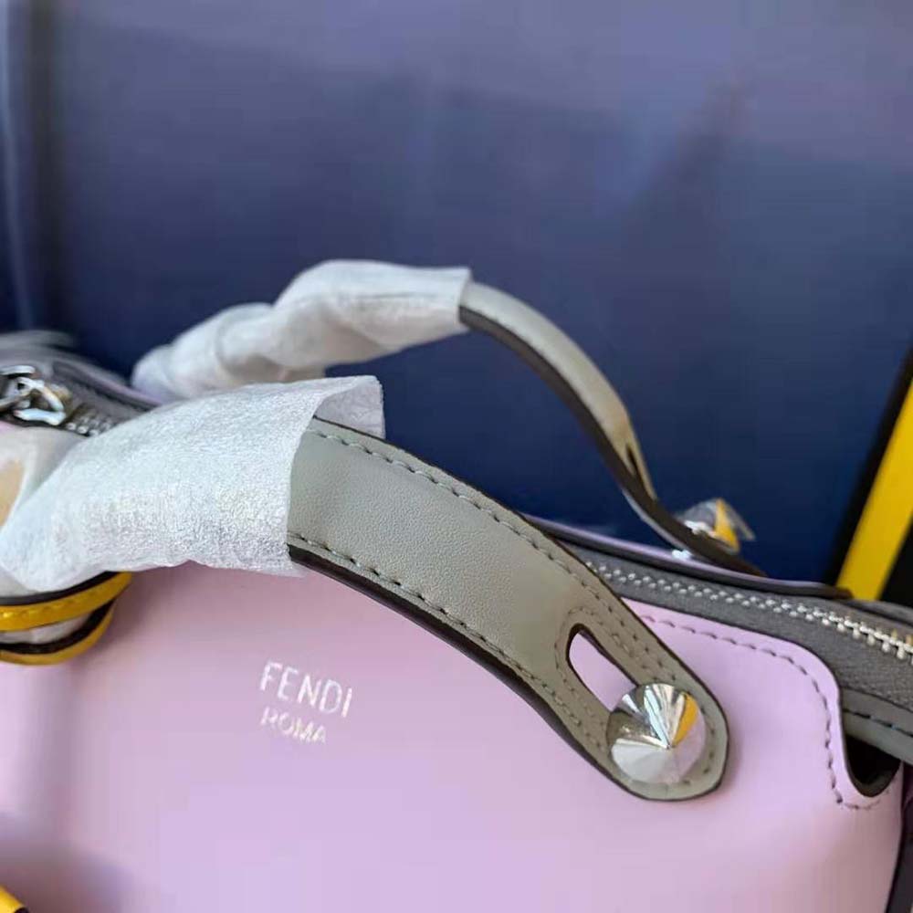 Fendi Women by the way Mini Multicolor Leather Boston Bag-Pink - image 8