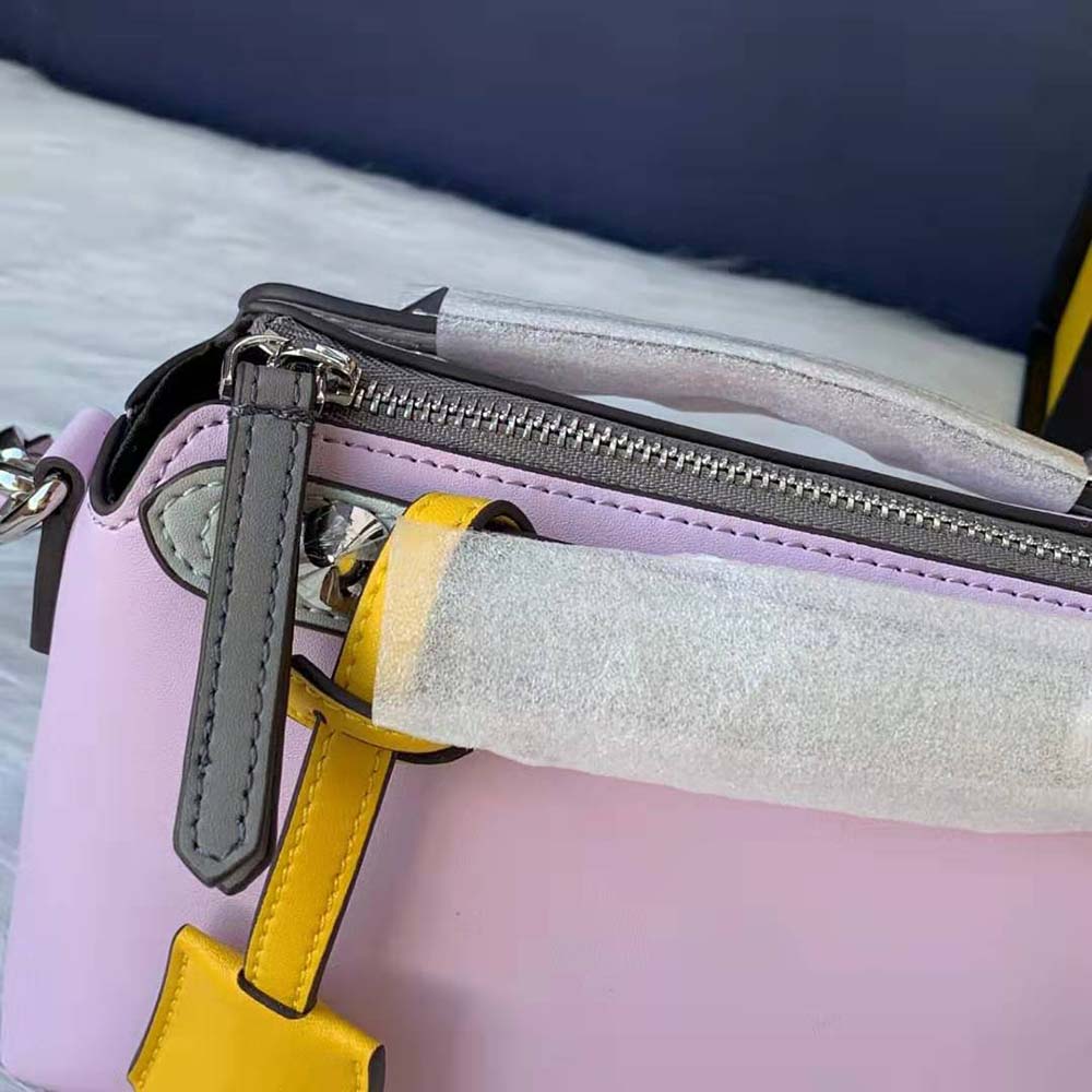 Fendi Women by the way Mini Multicolor Leather Boston Bag-Pink - image 6