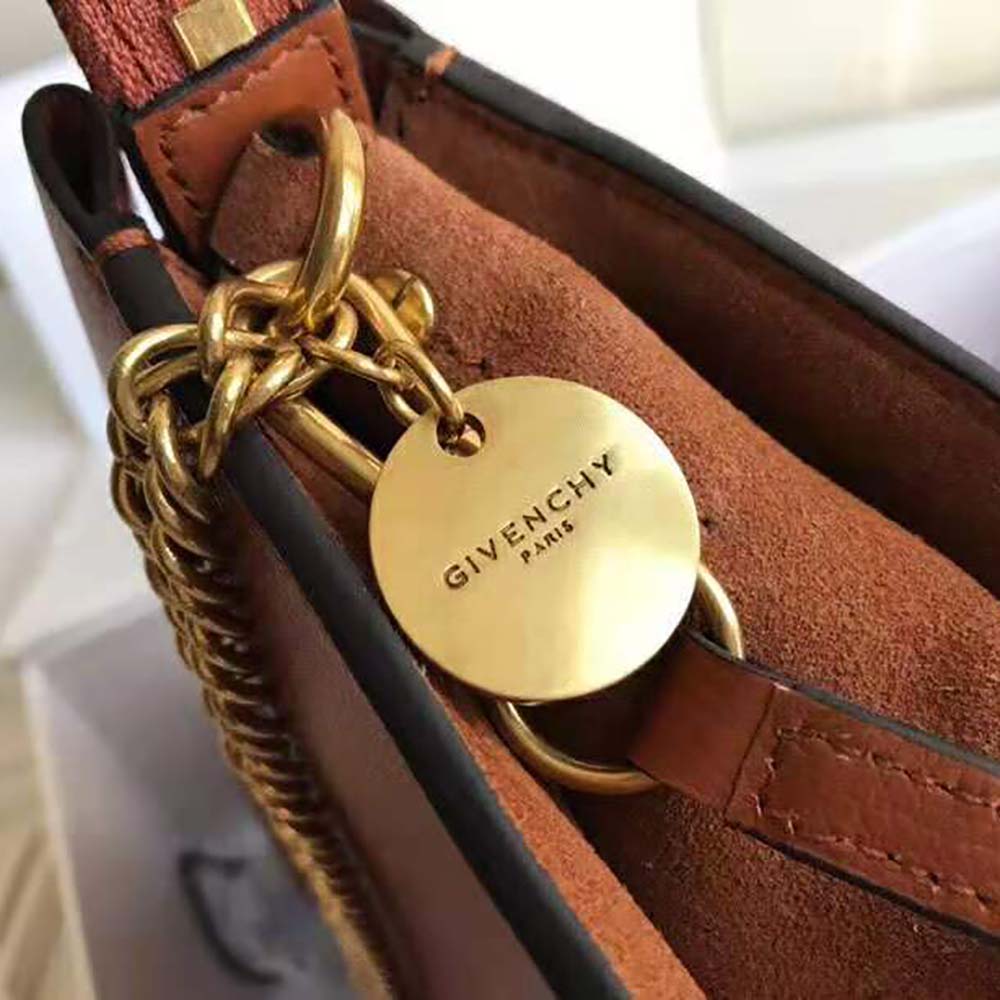 Givenchy Women Cross3 Bag in Grained Leather and Suede-Brown - image 6