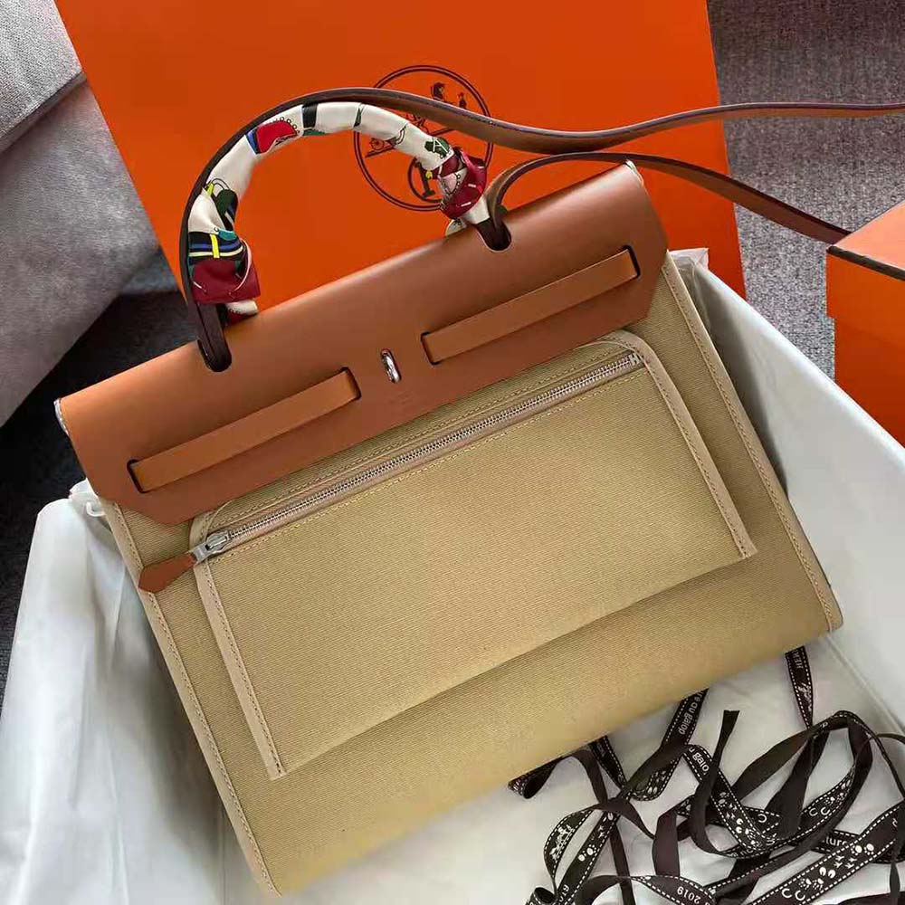 Hermes Women Herbag Zip 31 Bag-Brown - image 5