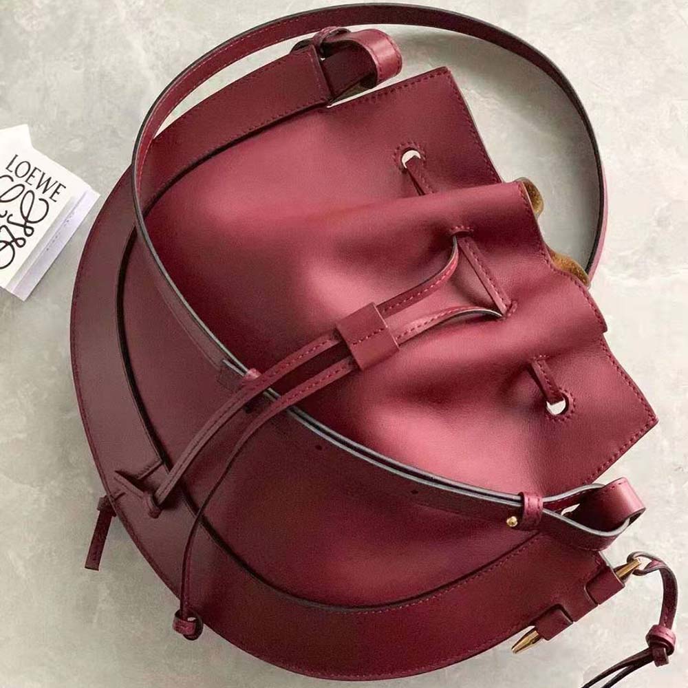 Loewe Women Horseshoe Bag in Nappa Calfskin-Maroon - image 4