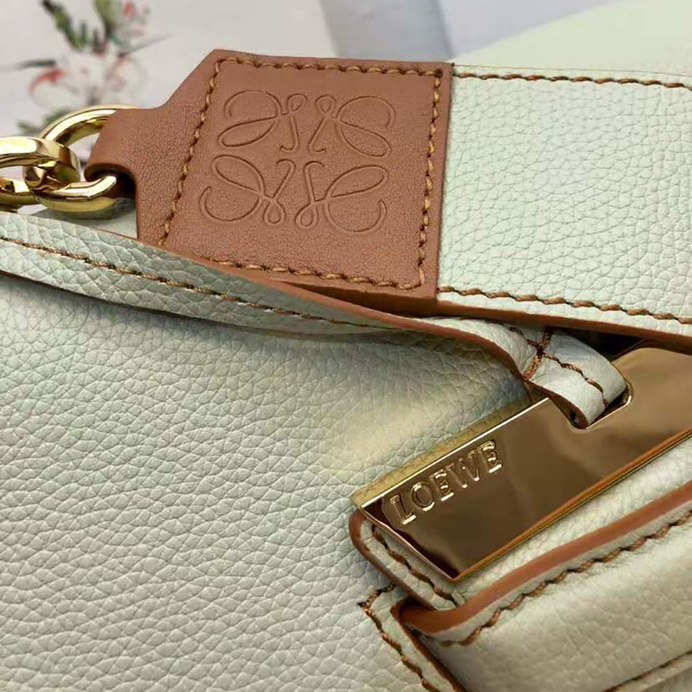 Loewe Women Mini Barcelona Bag in Soft Grained Calfskin-Lime - image 6