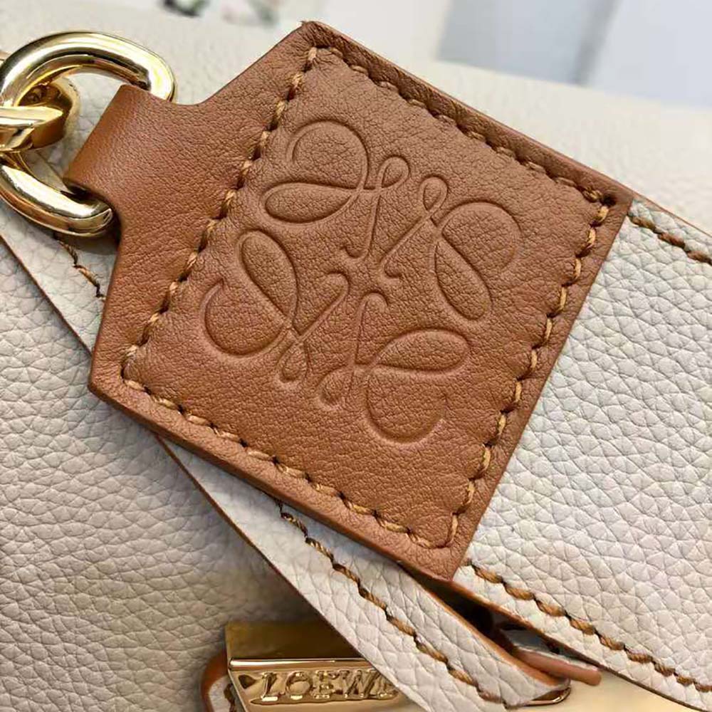 Loewe Women Mini Barcelona Bag in Soft Grained Calfskin-White - image 8