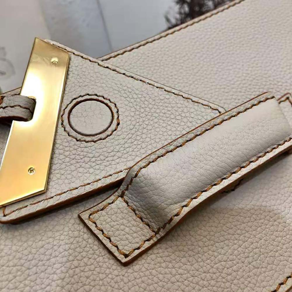 Loewe Women Mini Barcelona Bag in Soft Grained Calfskin-White - image 7