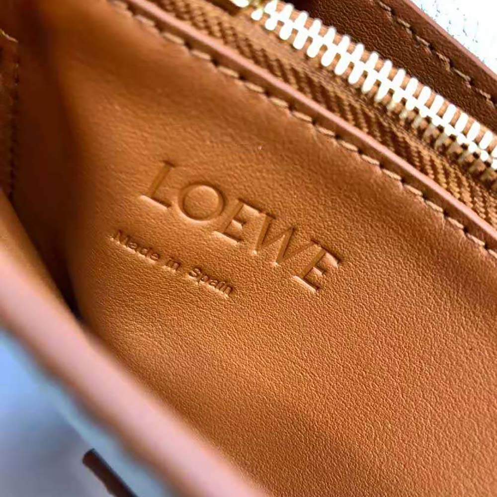 Loewe Women Mini Barcelona Soft Bag in Soft Grained Calfskin-Lime - image 7