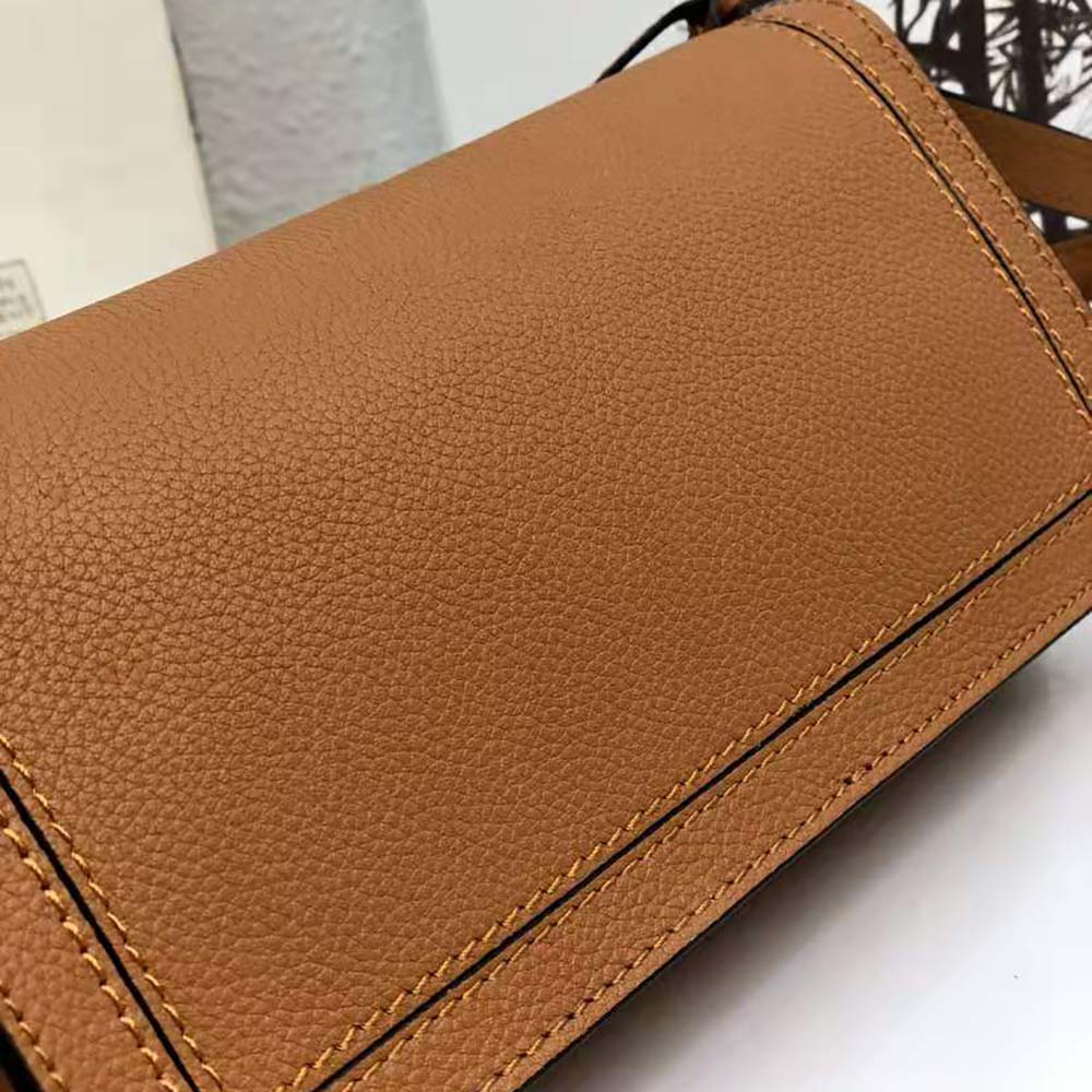 Loewe Women Mini Barcelona Soft Bag in Soft Grained Calfskin-Brown - image 5