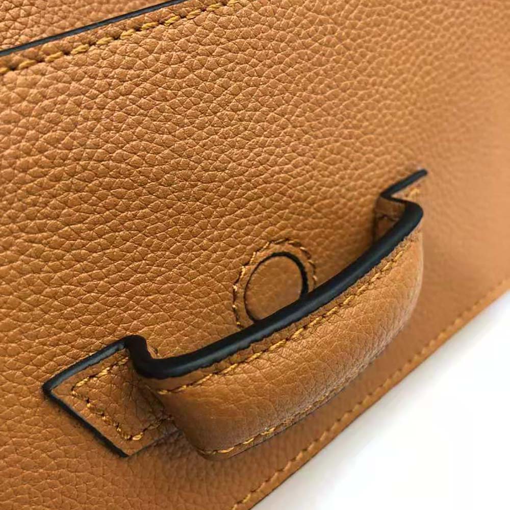 Loewe Women Mini Barcelona Soft Bag in Soft Grained Calfskin-Brown - image 9