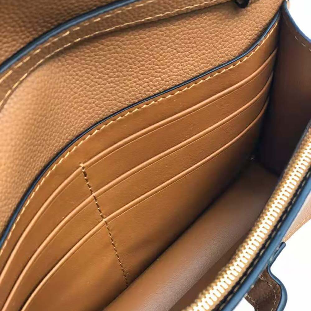 Loewe Women Mini Barcelona Soft Bag in Soft Grained Calfskin-Brown - image 7