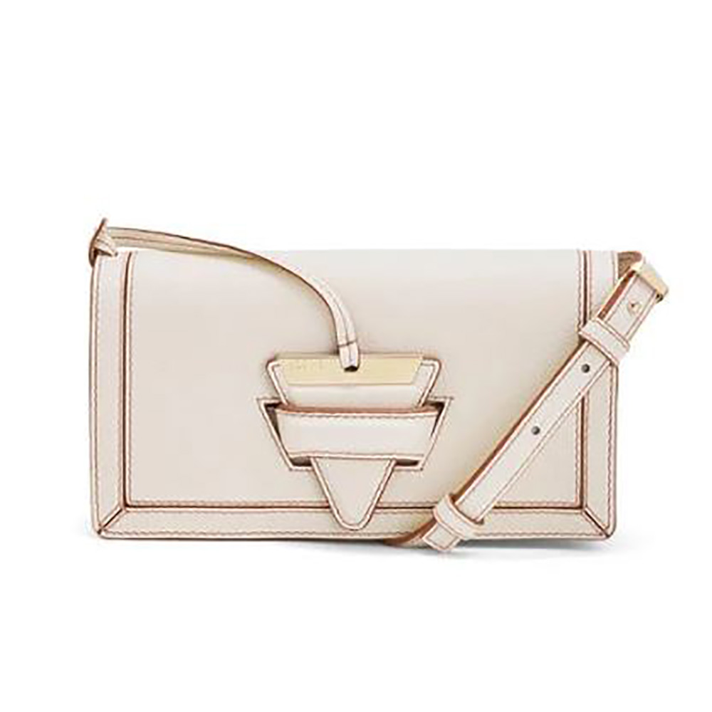 Loewe Women Mini Barcelona Soft Bag in Soft Grained Calfskin-White