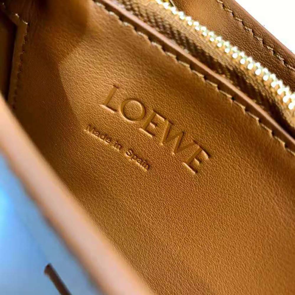Loewe Women Mini Barcelona Soft Bag in Soft Grained Calfskin-White - image 8