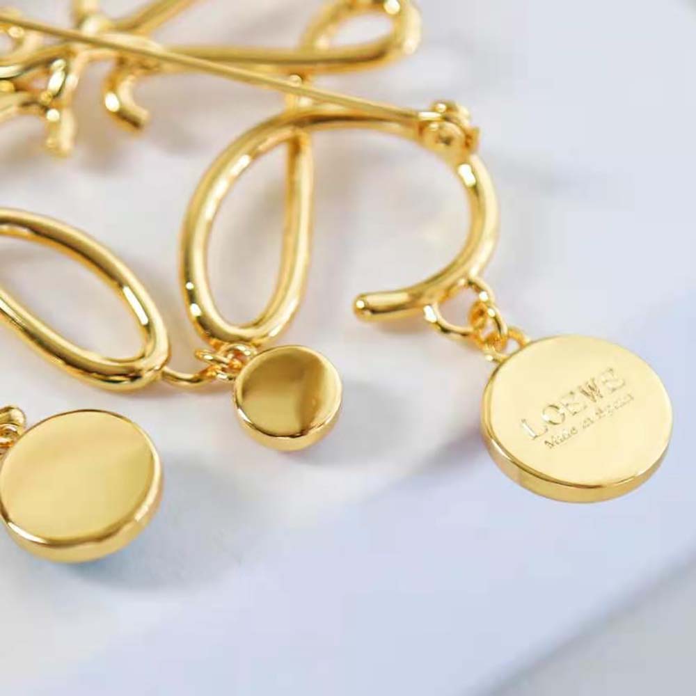 Loewe Women Small Anagram Brooch in Metal - image 8