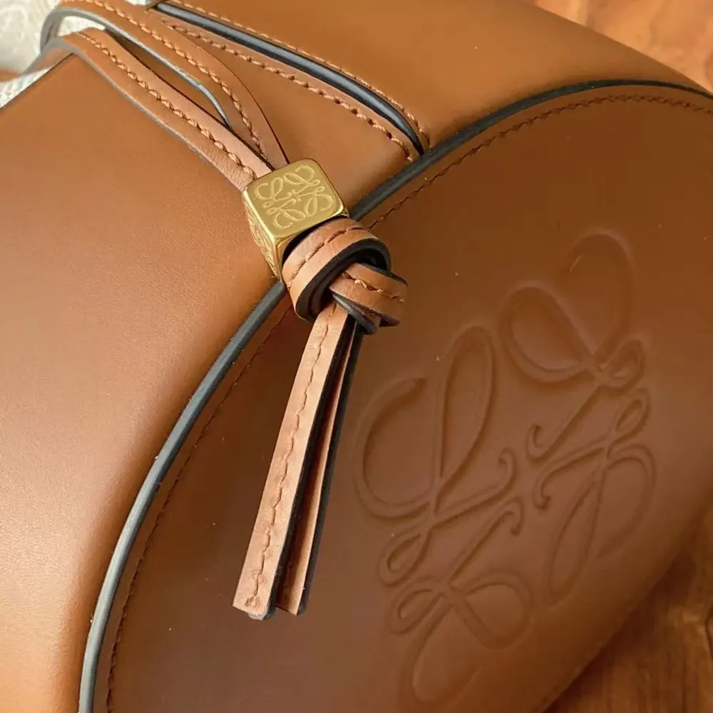 Loewe Women Small Balloon Bag in Anagram Linen and Calfskin - image 8
