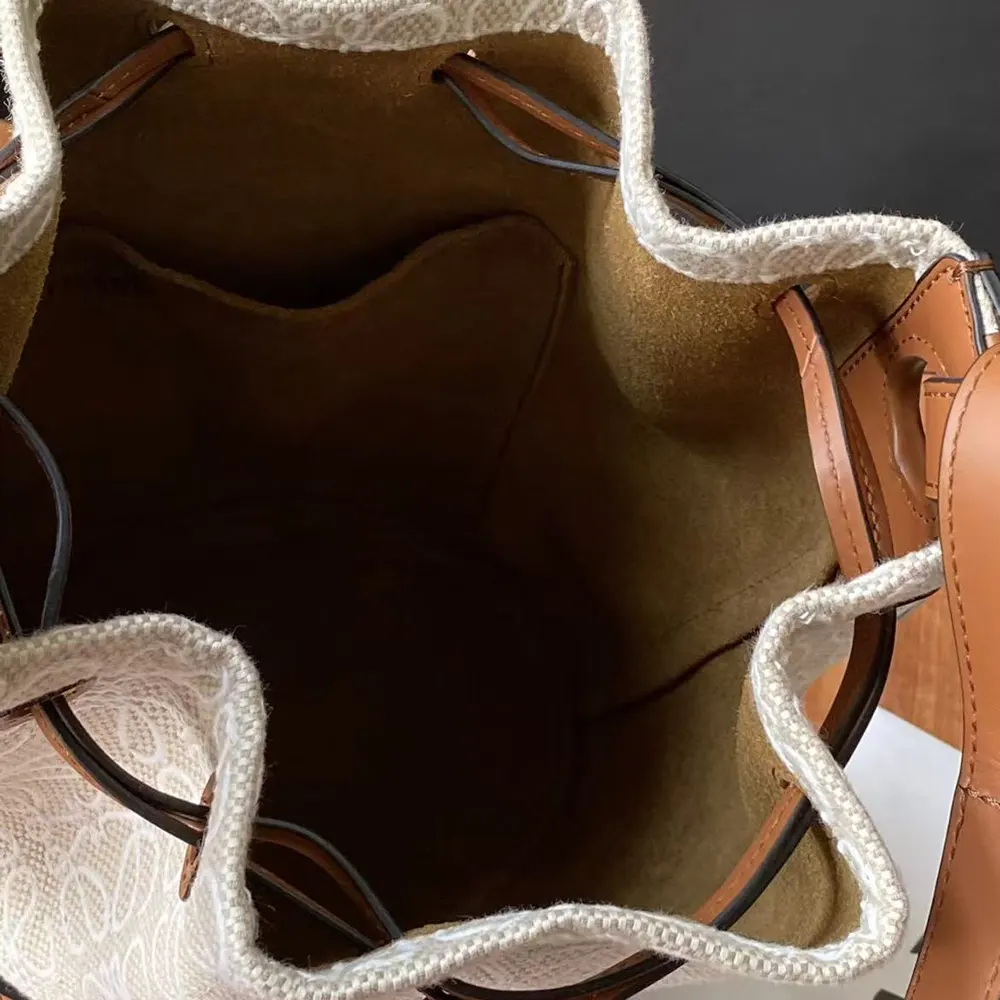 Loewe Women Small Balloon Bag in Anagram Linen and Calfskin - image 7