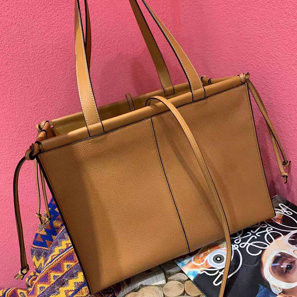 Loewe Women Small Cushion Tote Bag in Soft Grained Calfskin-Brown - image 5