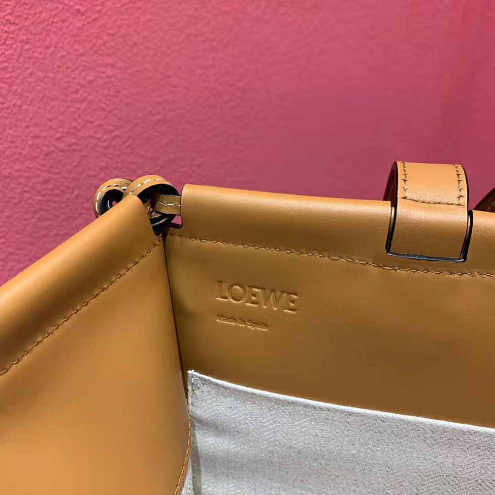 Loewe Women Small Cushion Tote Bag in Soft Grained Calfskin-Brown - image 9