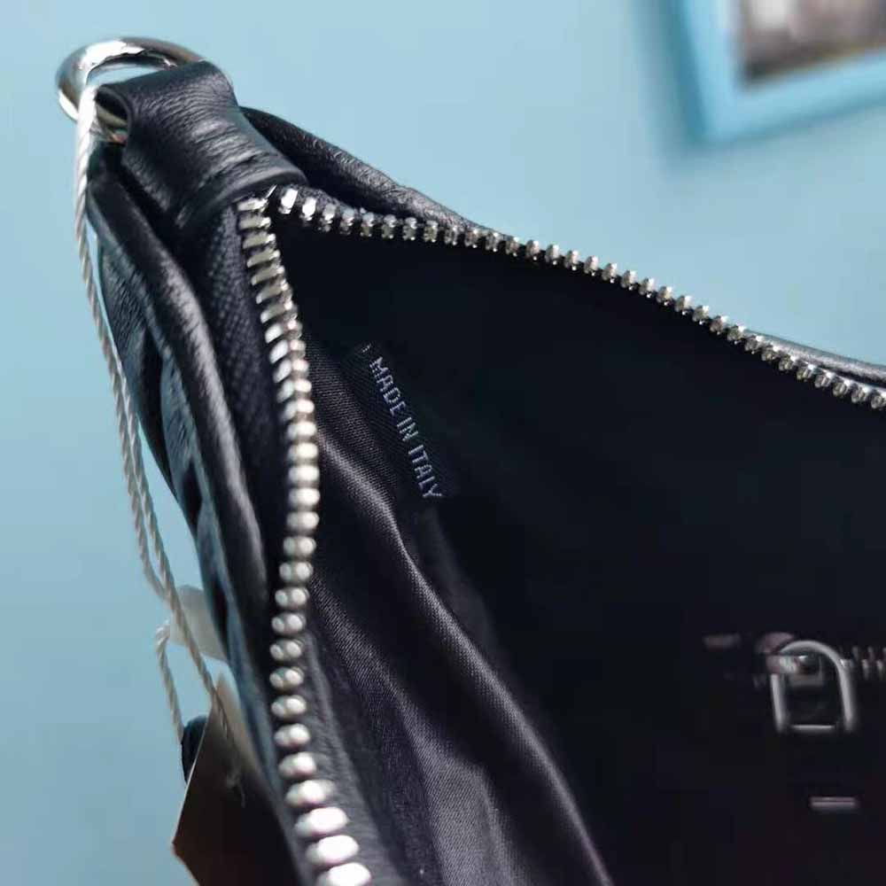 Miu Miu Women Large Matelasse Nappa Leather Shoulder Bag-Black - image 8
