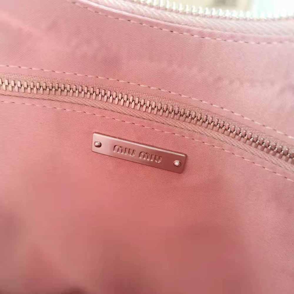 Miu Miu Women Large Matelasse Nappa Leather Shoulder Bag-Pink - image 10