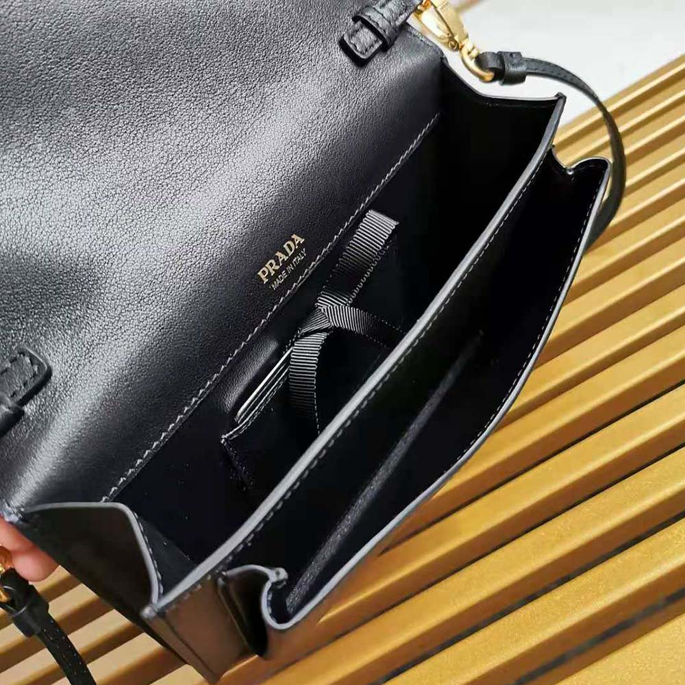 Prada Ladies Saffiano Leather Mini Bag-Black - image 9