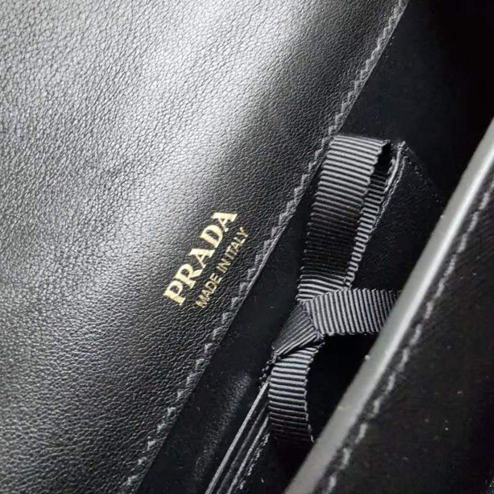 Prada Ladies Saffiano Leather Mini Bag-Black - image 7