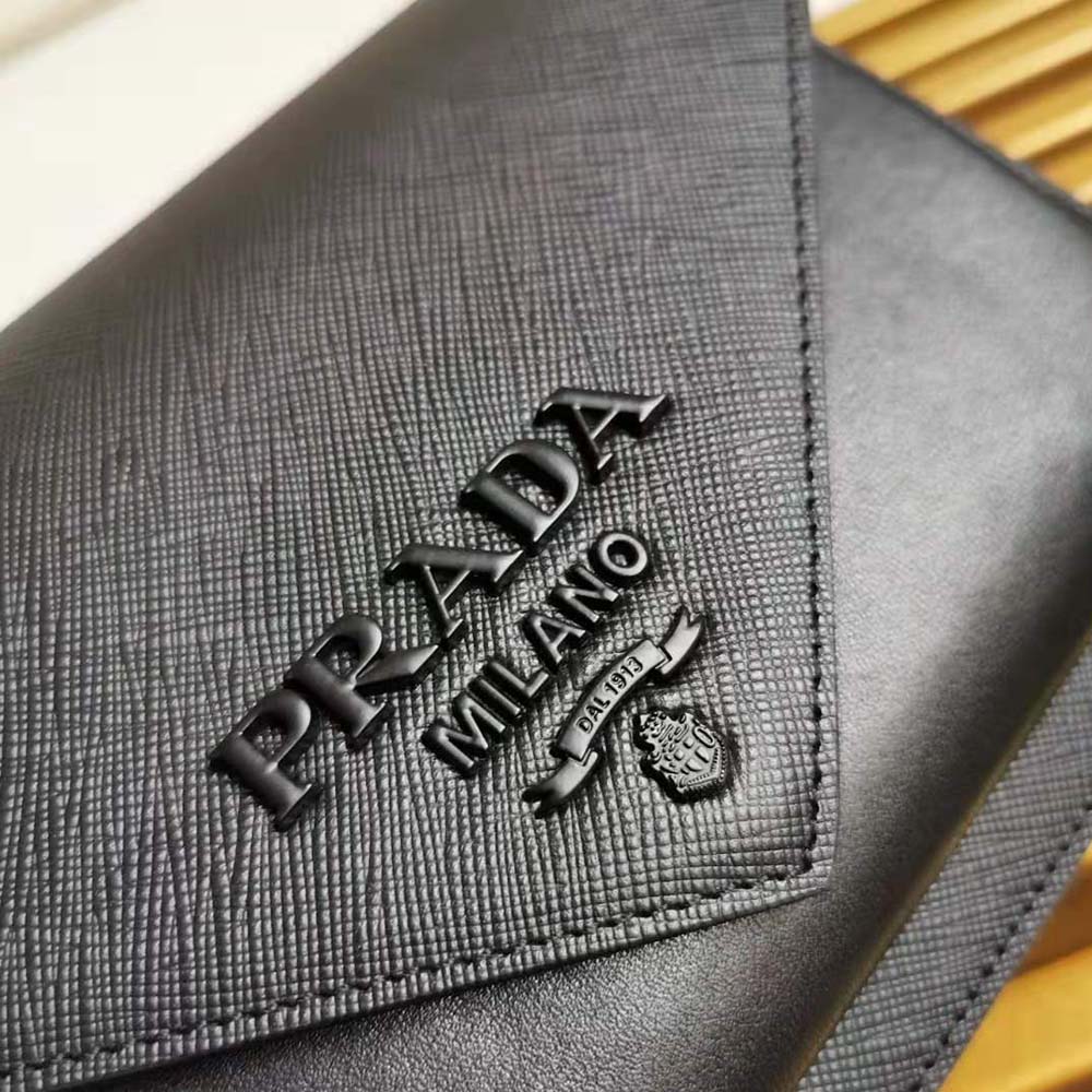 Prada Ladies Saffiano Leather Mini Bag-Black - image 4