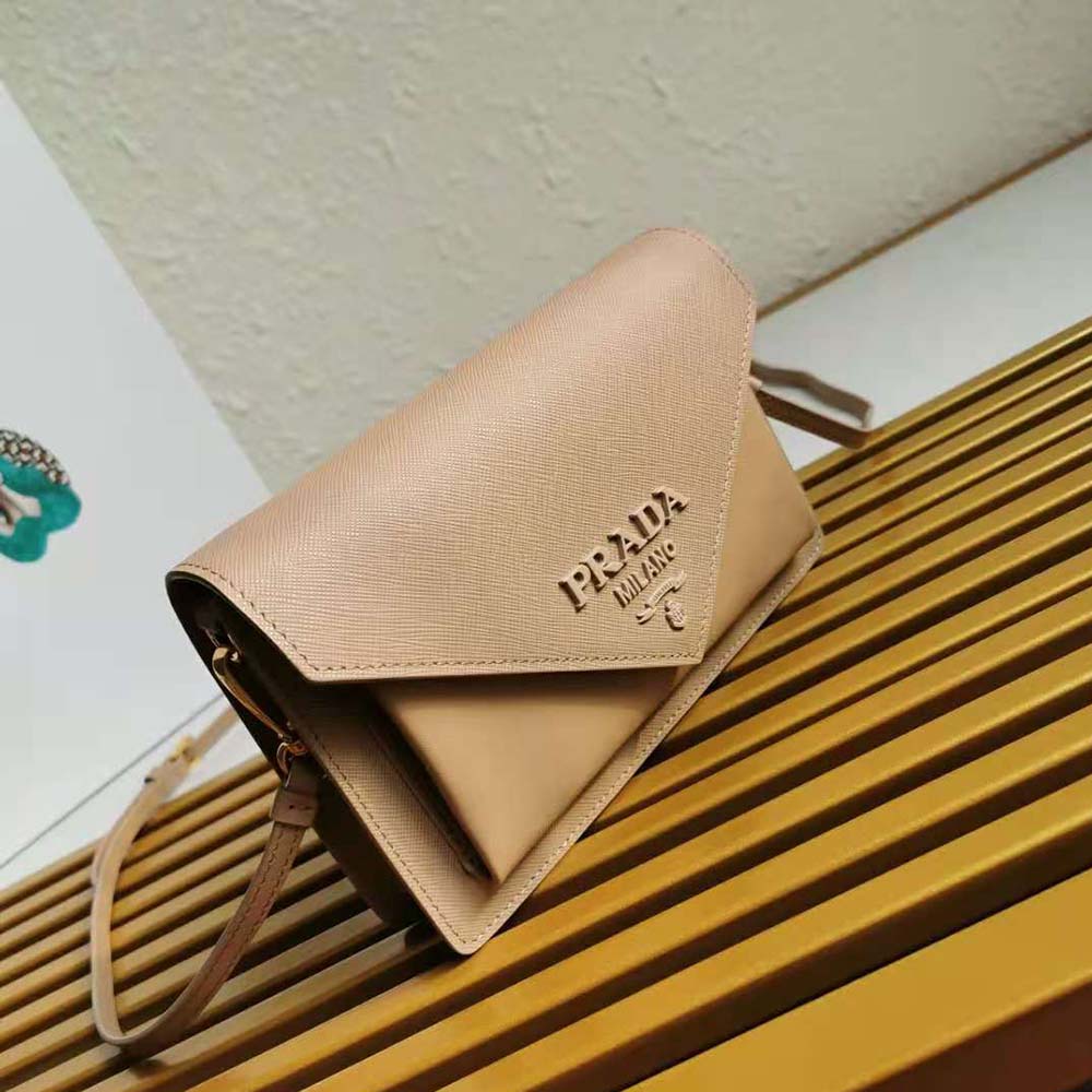 Prada Ladies Saffiano Leather Mini Bag-Sandy - image 4