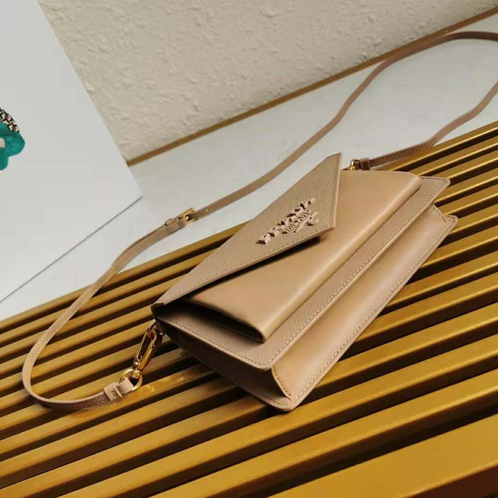 Prada Ladies Saffiano Leather Mini Bag-Sandy - image 5