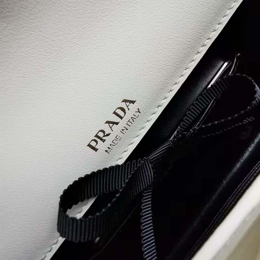 Prada Ladies Saffiano Leather Mini Bag-White - image 6