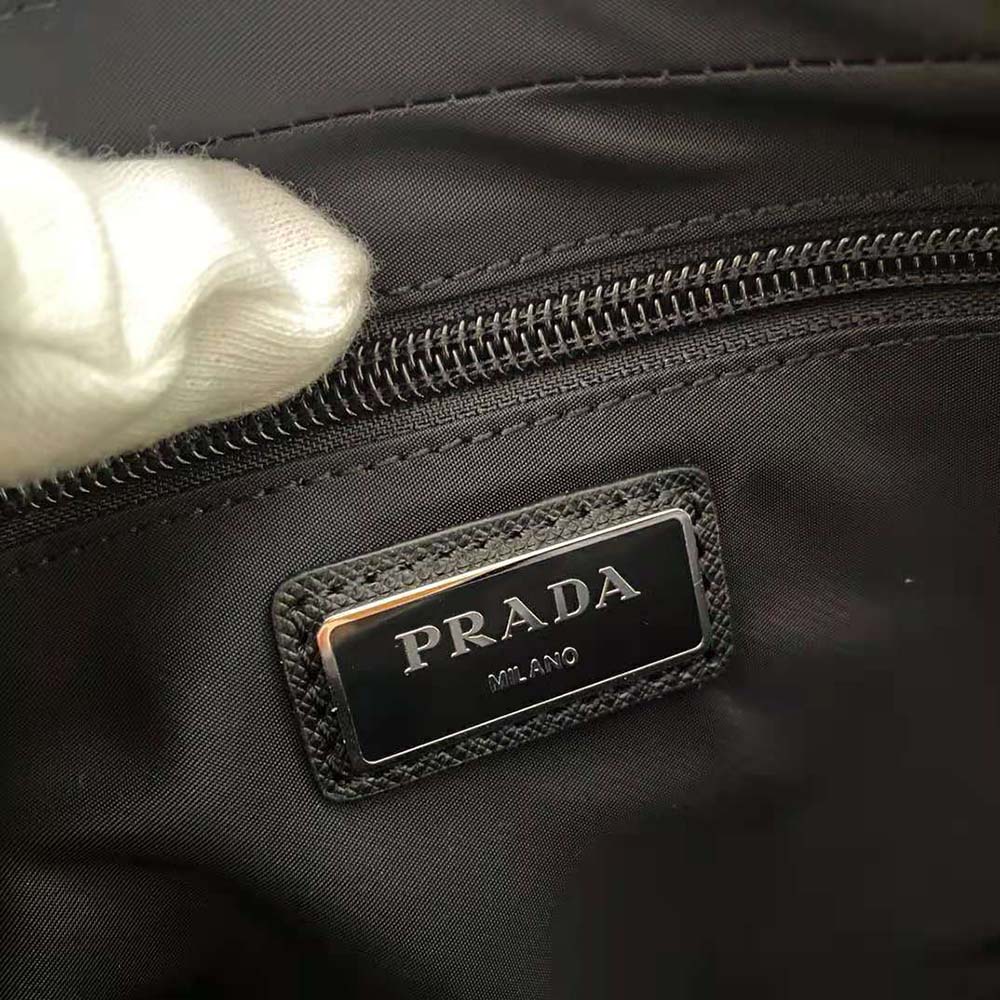 Prada Men Nylon Belt Bag-Silver - image 10
