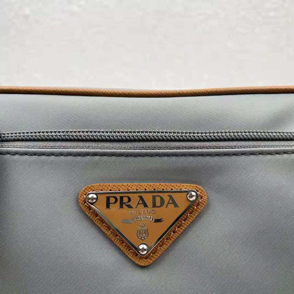 Prada Men Nylon Belt Bag-Silver - image 7