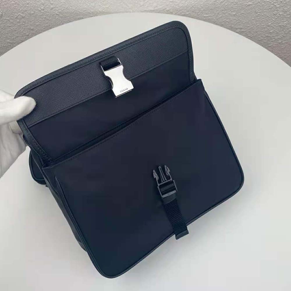 Prada Men Nylon Cross-Body Bag-Black - image 6