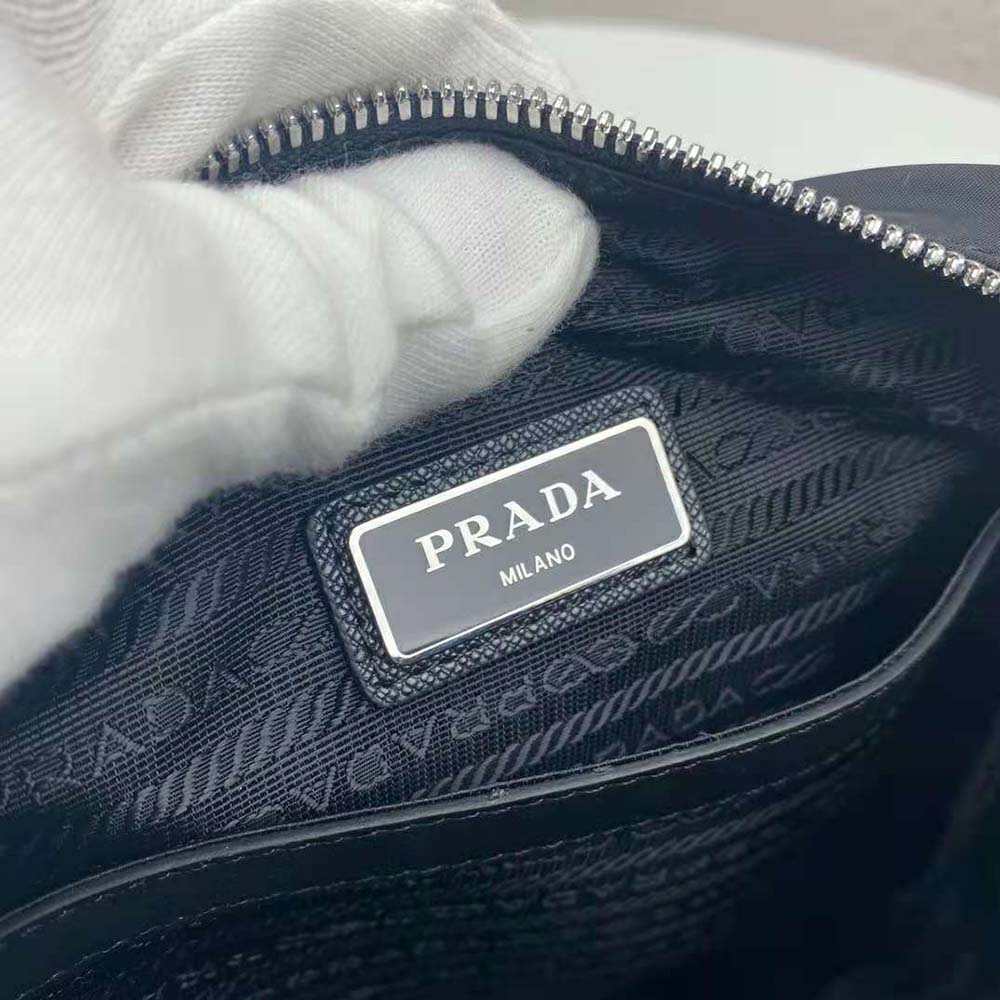 Prada Men Nylon Cross-Body Bag-Black/Yellow - image 10