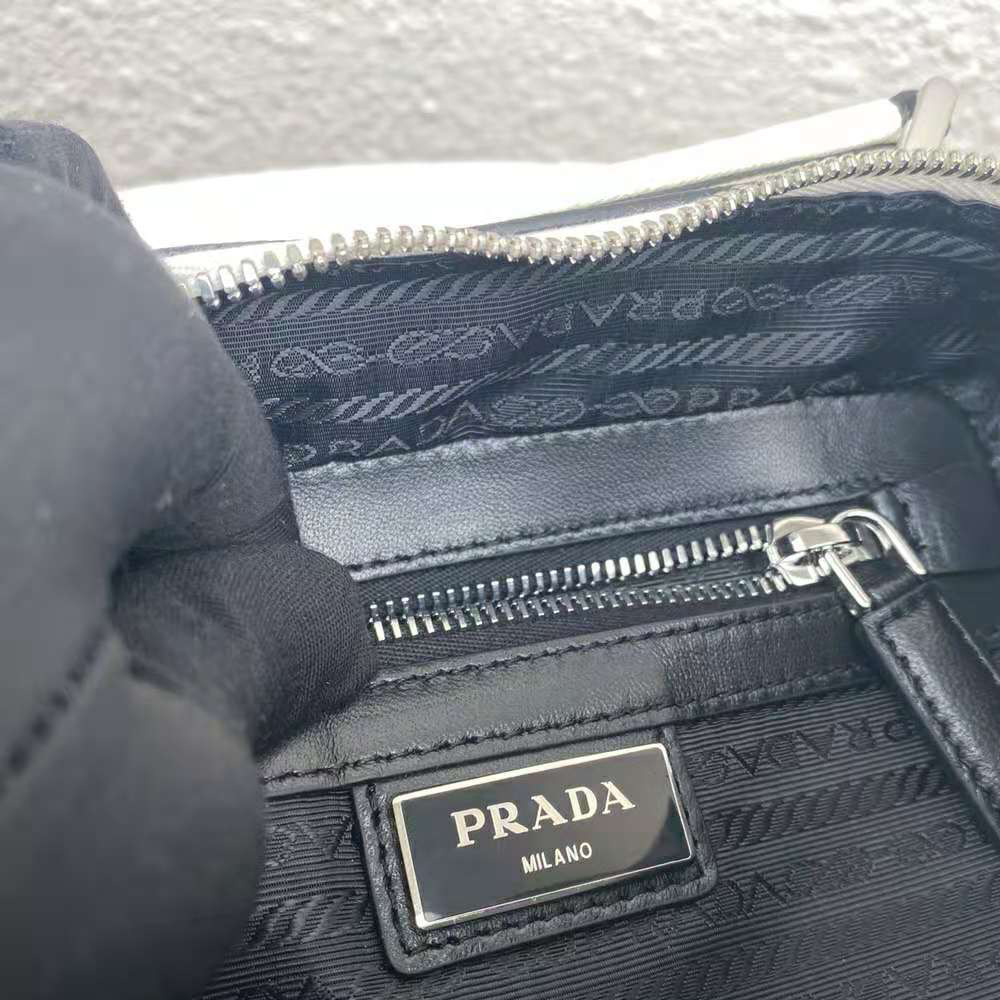 Prada Men Prada Brique Saffiano Leather Cross-Body Bag-White - image 10