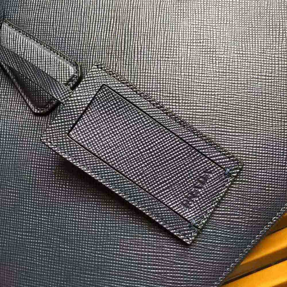 Prada Men Saffiano Leather Briefcase-Navy - image 7