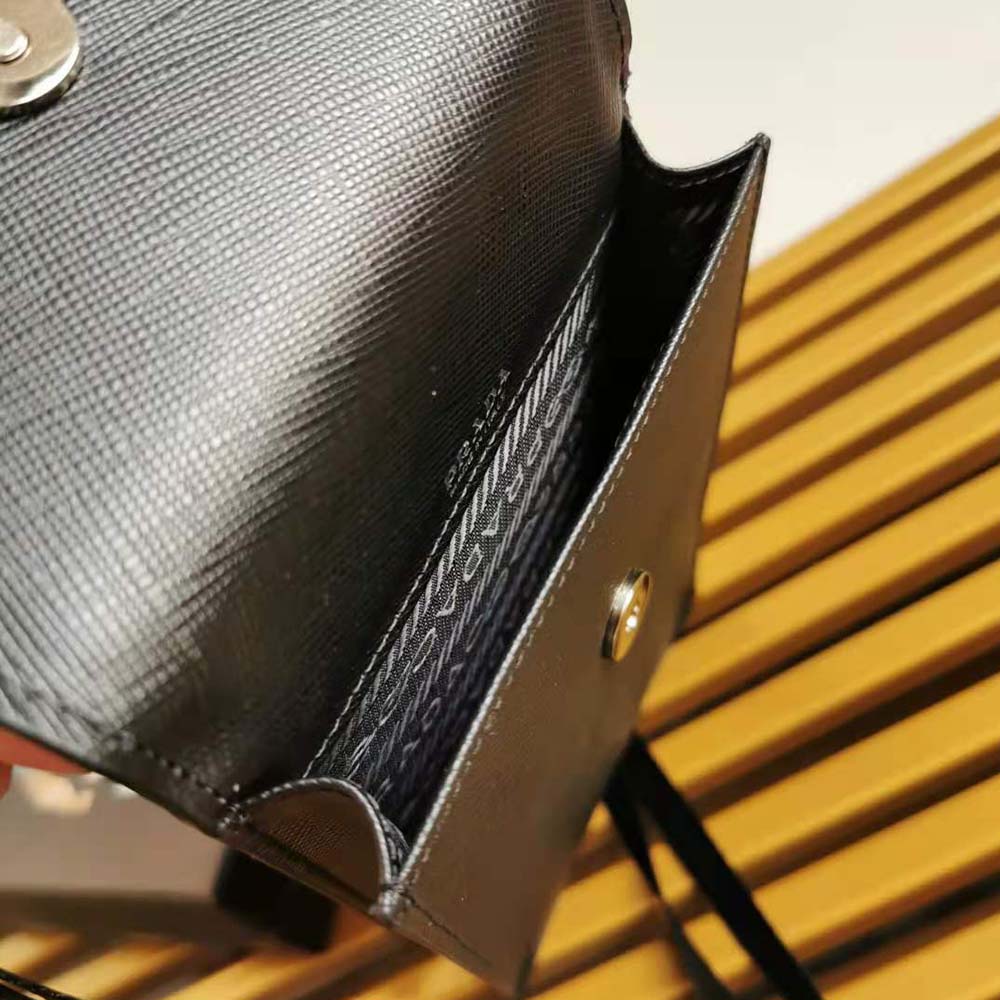 Prada Men Saffiano Leather Smartphone Case-Silver - image 10