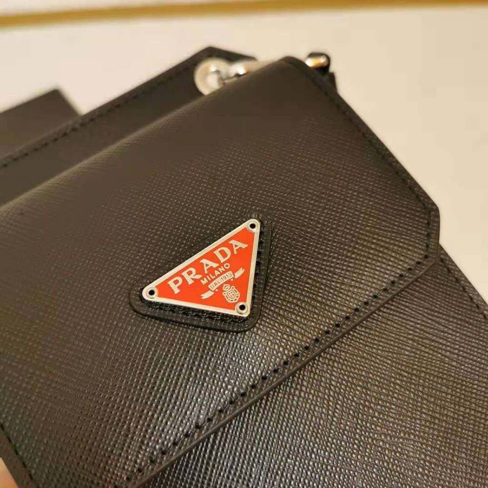 Prada Men Saffiano Leather Smartphone Case-Red - image 7