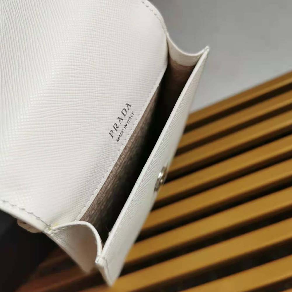 Prada Men Saffiano Leather Smartphone Case-White - image 8