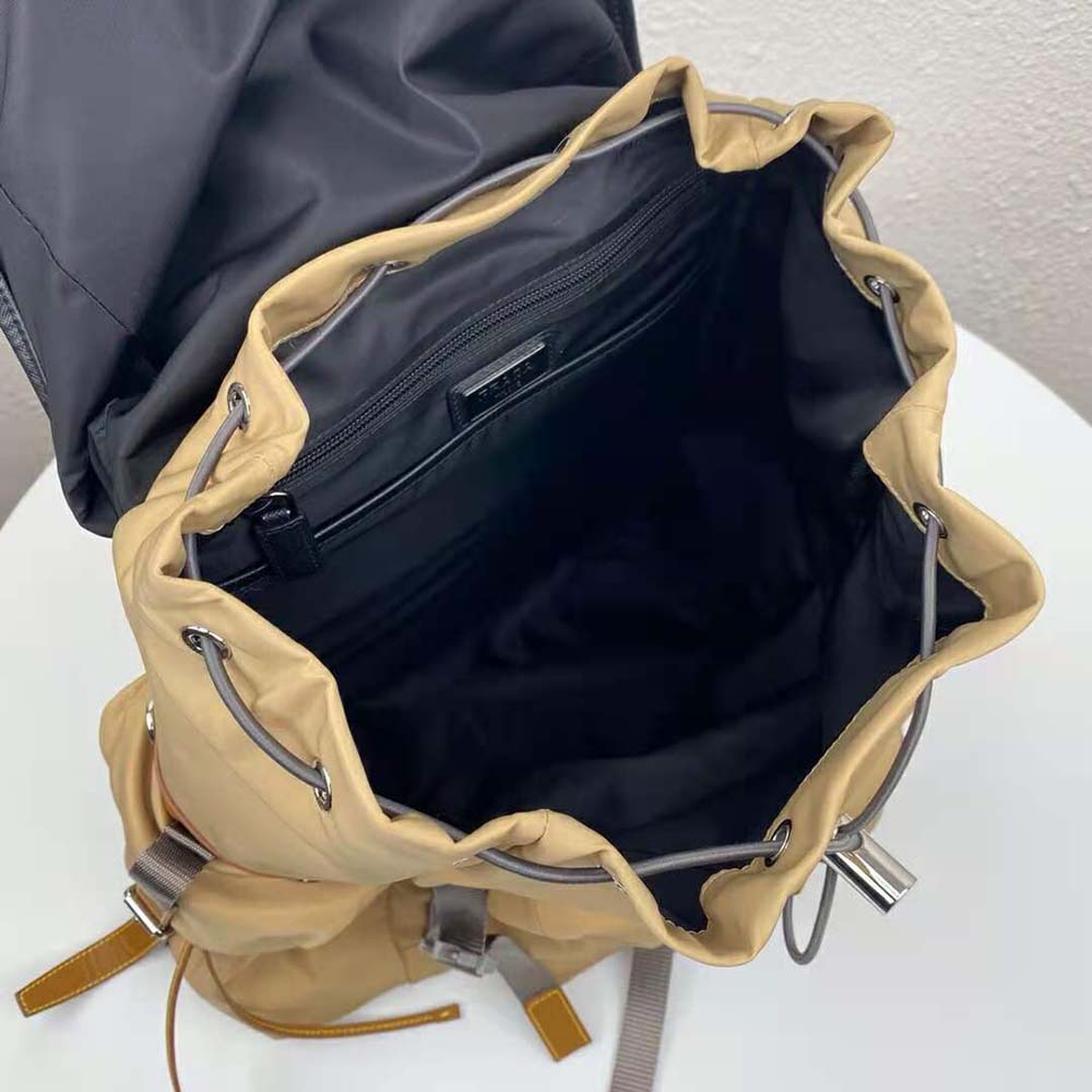 Prada Men Technical Fabric Nylon Backpack-Brown - image 5