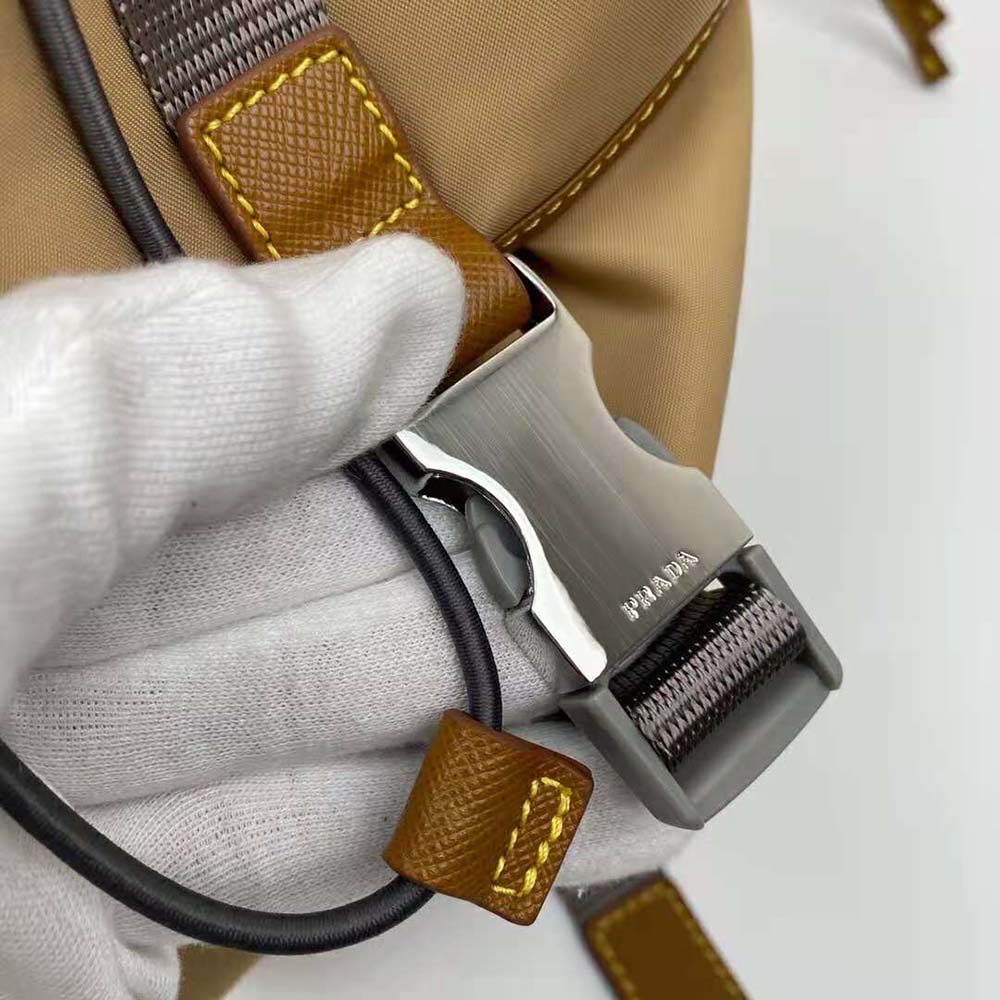 Prada Men Technical Fabric Nylon Backpack-Brown - image 7