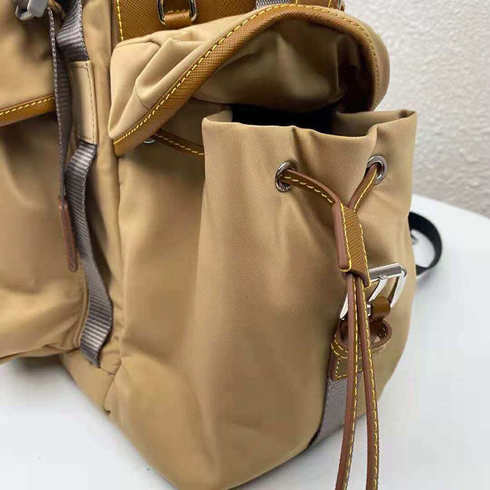 Prada Men Technical Fabric Nylon Backpack-Brown - image 8