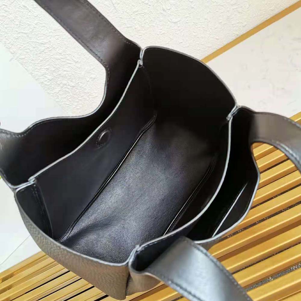 Prada Women Calf Leather Handbag-Black - image 9