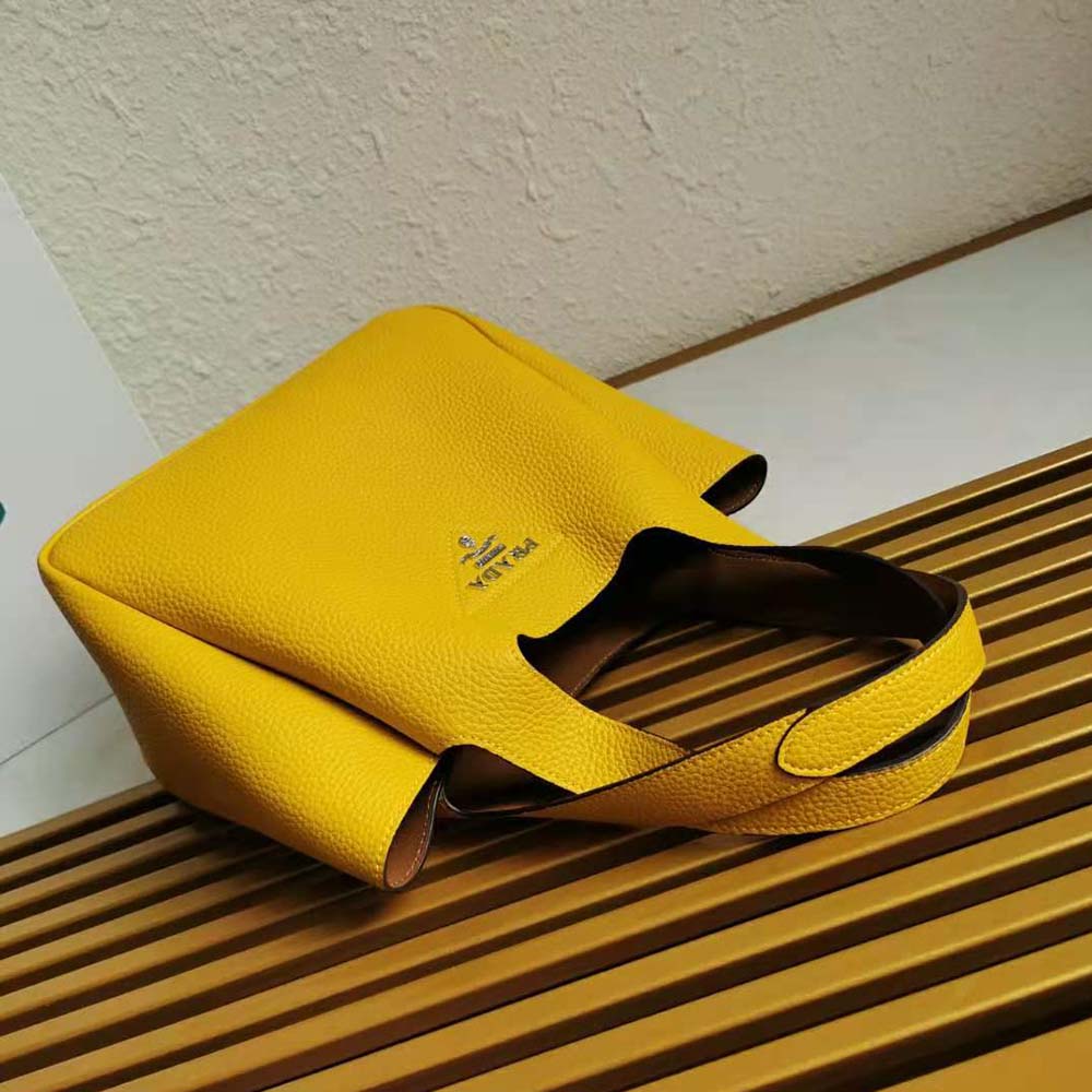 Prada Women Calf Leather Handbag-Yellow - image 5