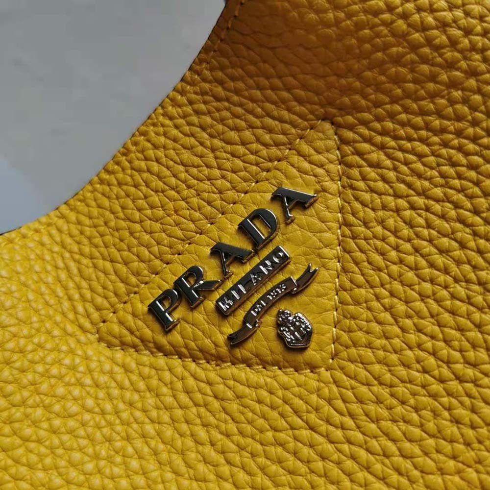 Prada Women Calf Leather Handbag-Yellow - image 8