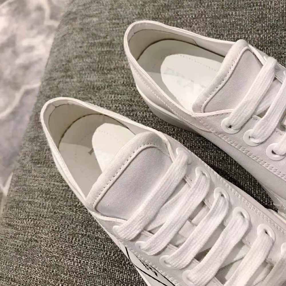 Prada Women Gabardine Fabric Sneakers-White - image 5