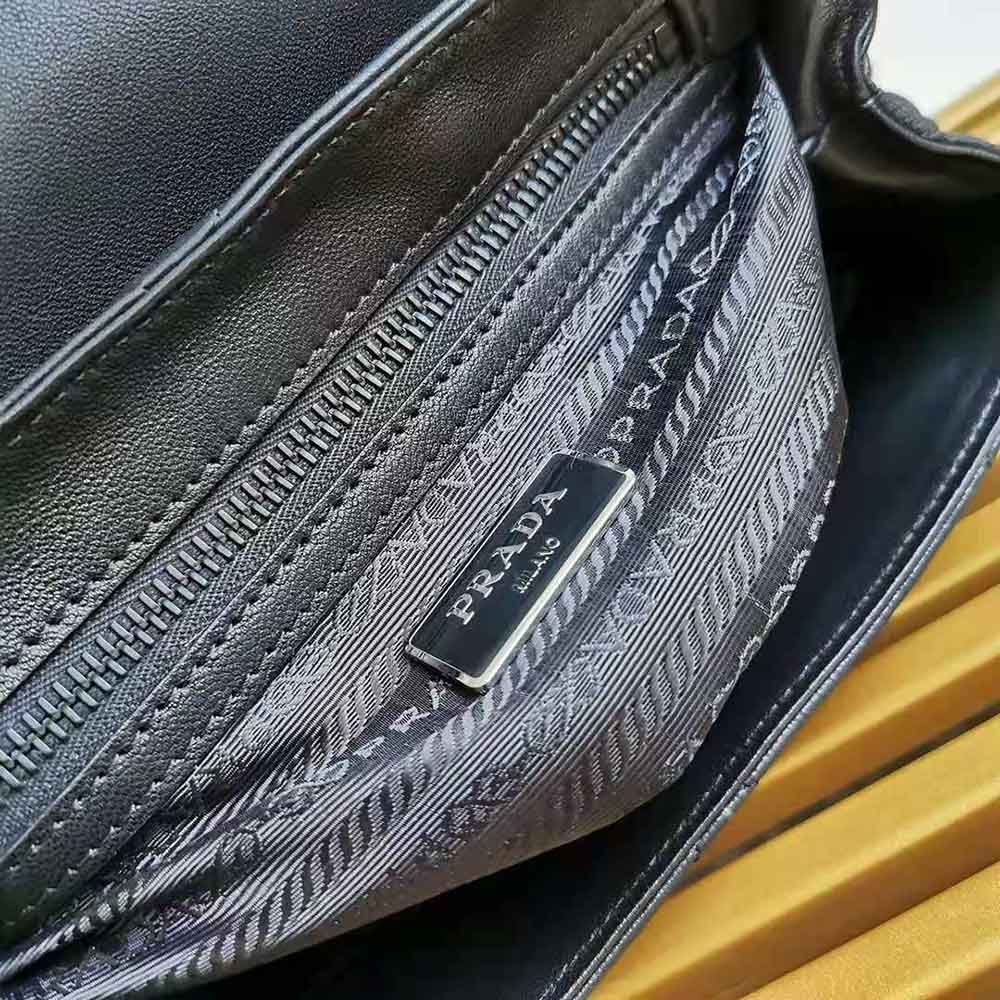 Prada Women Large Nappa Leather Prada Spectrum Bag-Black - image 8