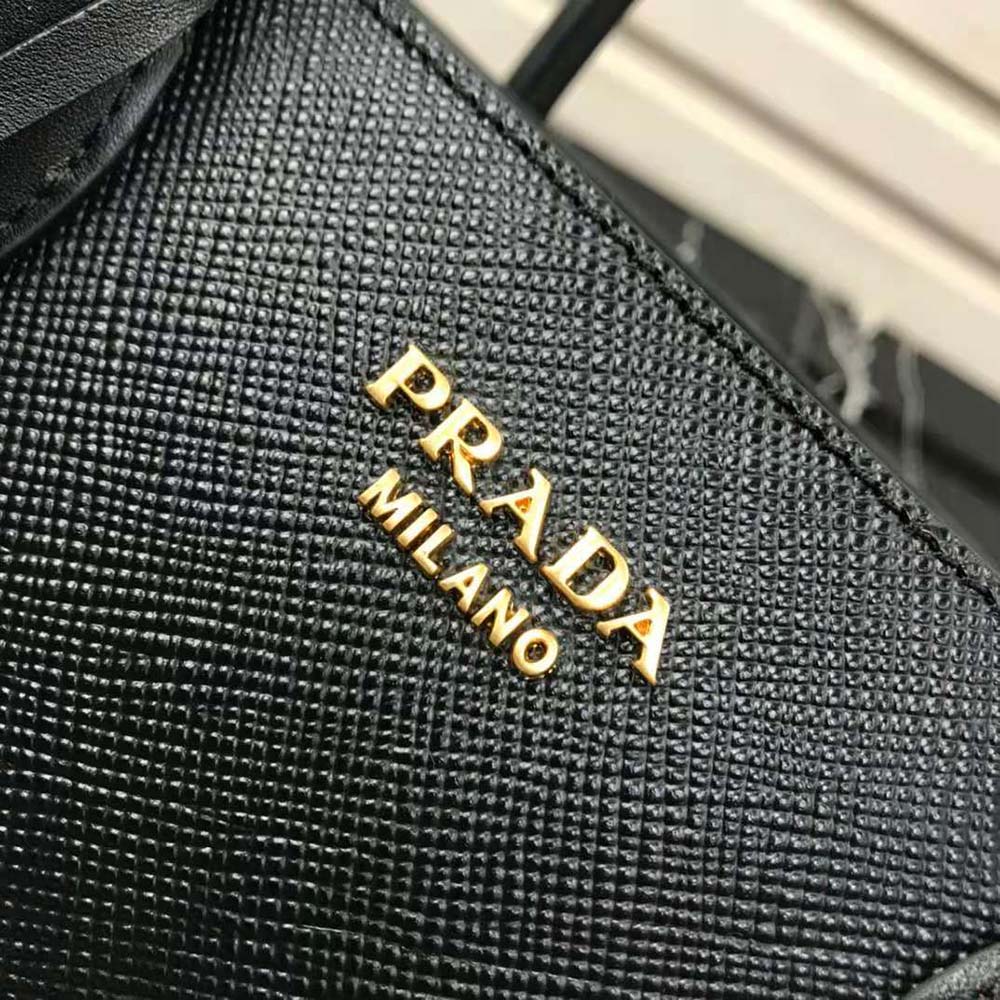 Prada Women Large Saffiano Leather Handbag-Black - image 9