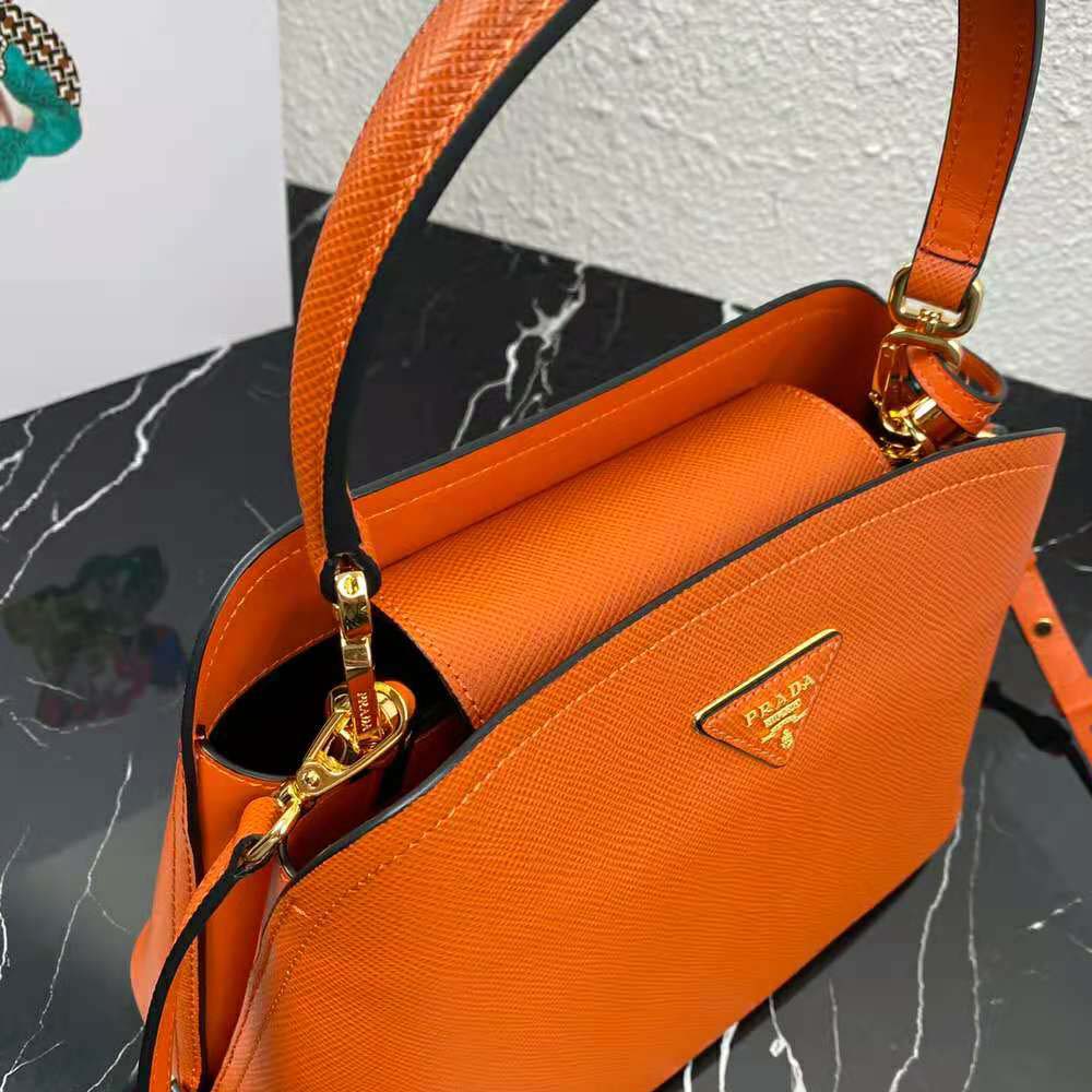Prada Women Medium Saffiano Leather Prada Matinee Bag-Orange - image 6