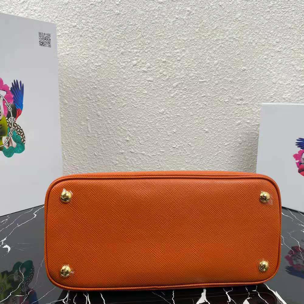 Prada Women Medium Saffiano Leather Prada Matinee Bag-Orange - image 5