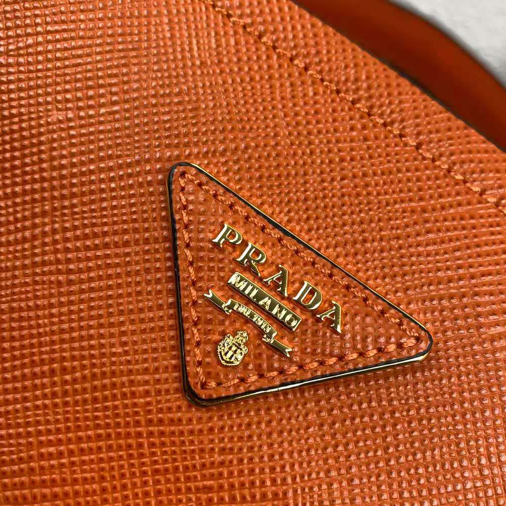 Prada Women Medium Saffiano Leather Prada Matinee Bag-Orange - image 8