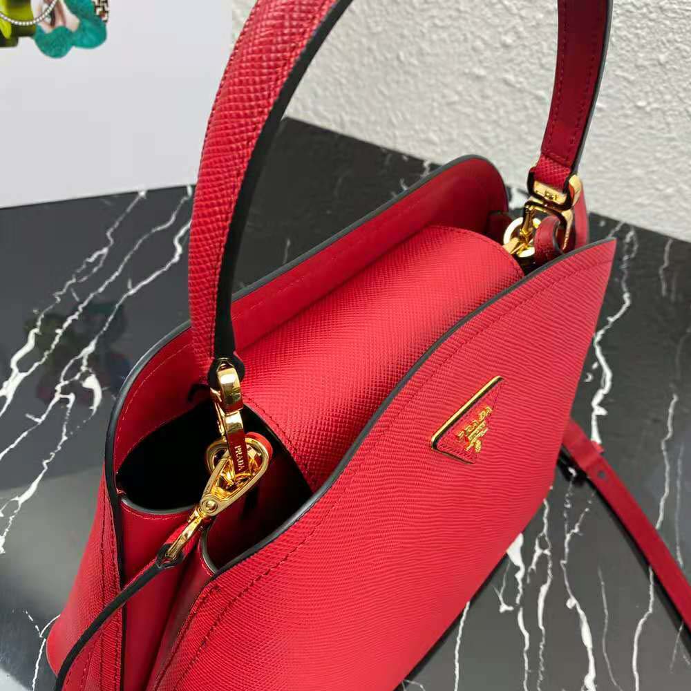 Prada Women Medium Saffiano Leather Prada Matinee Bag-Red - image 7