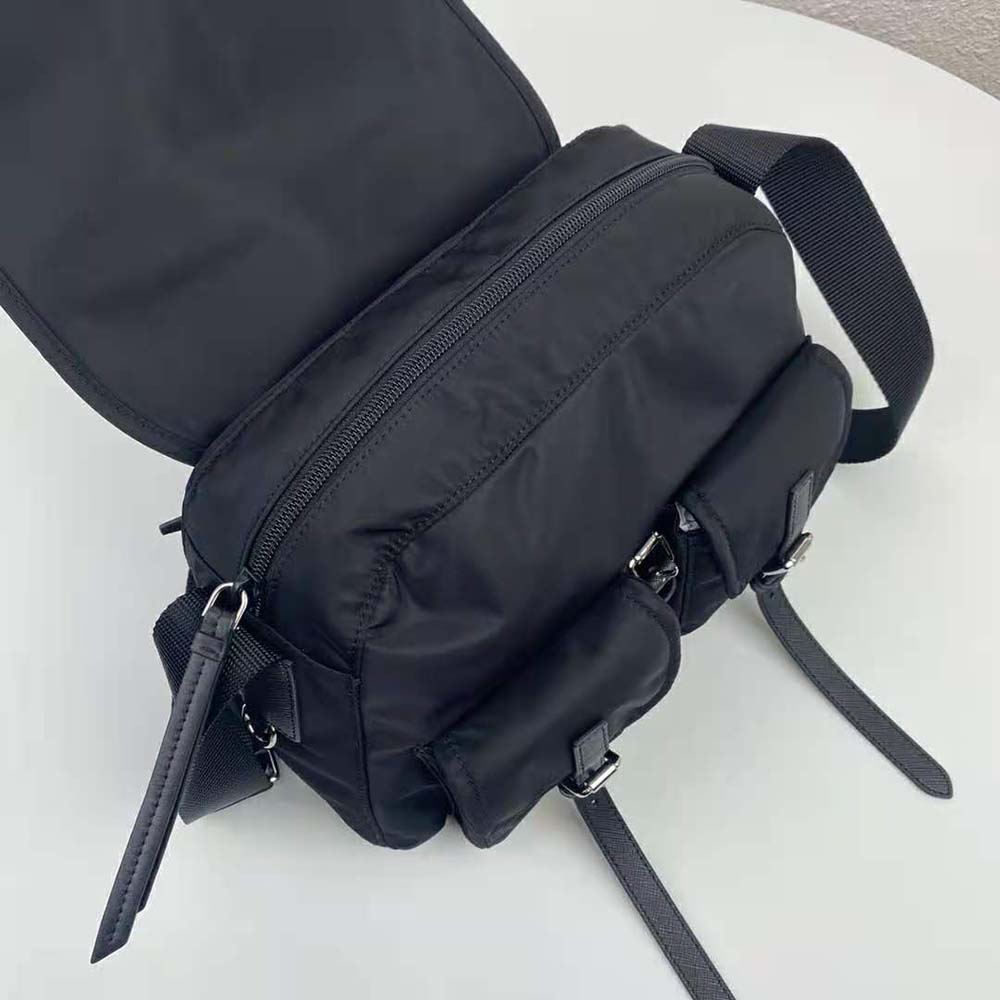 Prada Women Nylon Shoulder Bag-Black - image 7